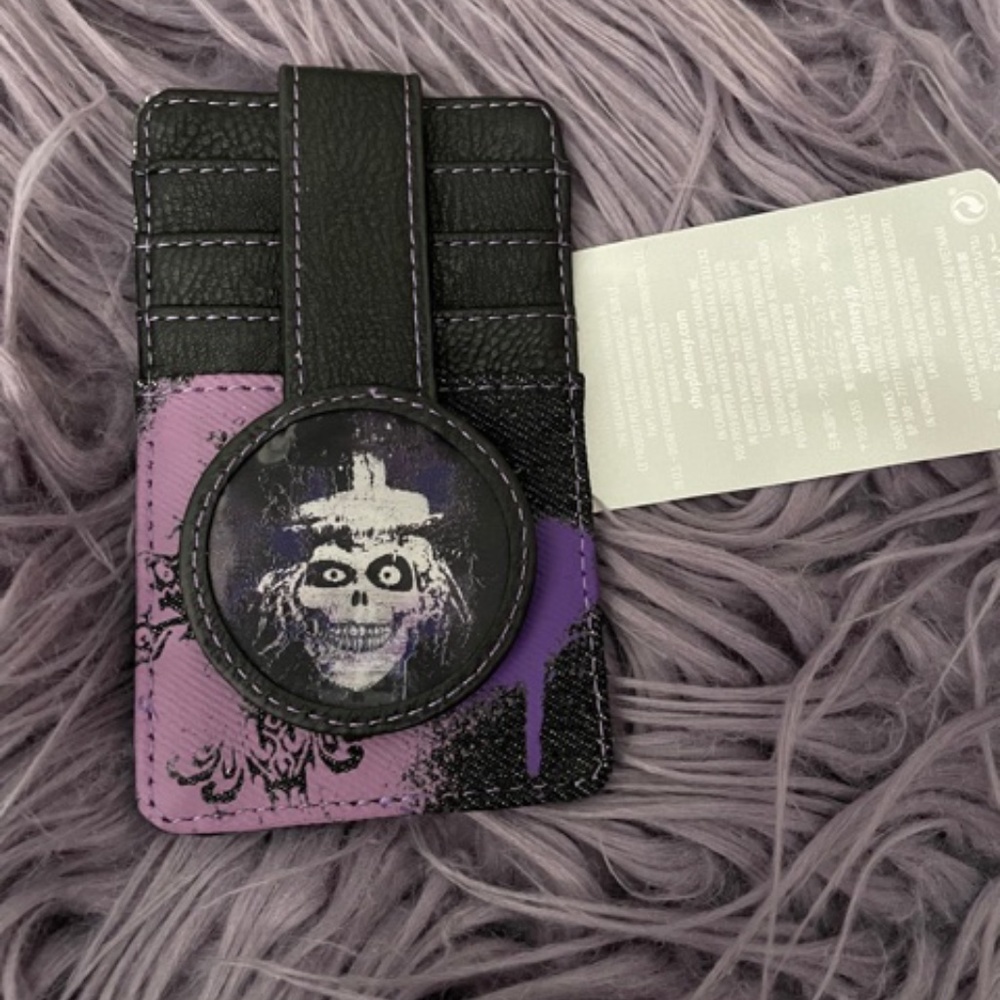 NWT Haunted Mansion Hatbox Ghost Card Wallet